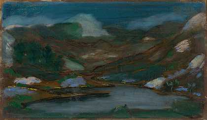 费迪南德·卡托纳的《山地风景》