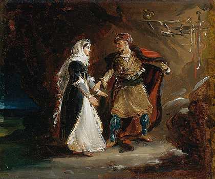 “未婚妻Abydos，作者：Theodore Géricault