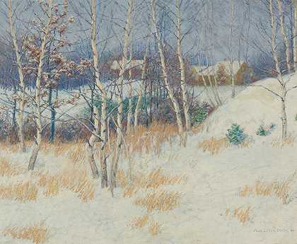 约翰·莱斯利·布雷克的《冬天的白桦树》