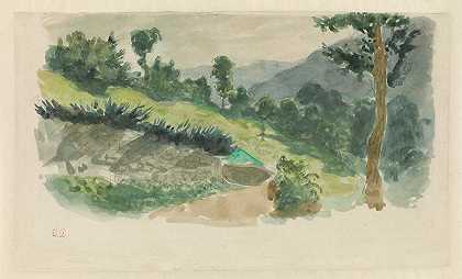 《山边的小路》，欧内·德拉克罗瓦的《伊奥·博恩斯，比利牛斯山》