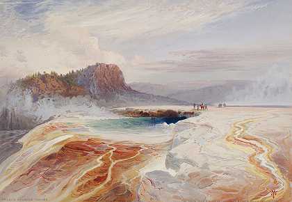 托马斯·莫兰（Thomas Moran）的《下间歇泉盆地的蓝色大泉》（The Great Blue Spring of Lower Geyser Basin，Yellowstone）