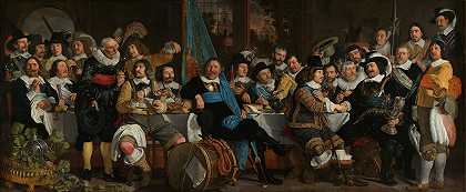 巴托洛缪斯·范德赫尔斯特在十字弓手协会举行的庆祝《明斯特条约》的宴会