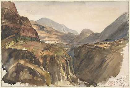 保罗·休特的《Oisans（Isère）山景》