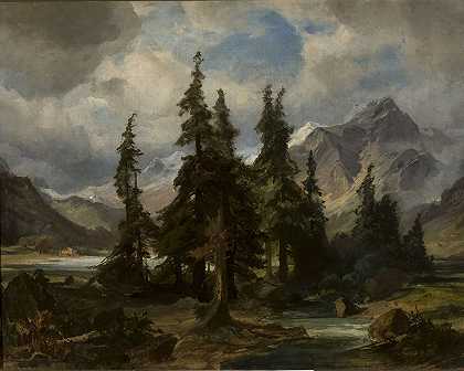 老弗里德里希·普雷勒的《挪威山景》