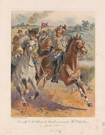 亨利·亚历山大·奥格登1862年6月，J.E.B.斯图尔特将军在麦克莱伦附近的突袭