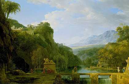 Pierre Henri de Valenciennes的《古希腊风景》