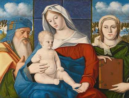 马可·贝洛的《圣女对话：圣母与圣女的孩子》