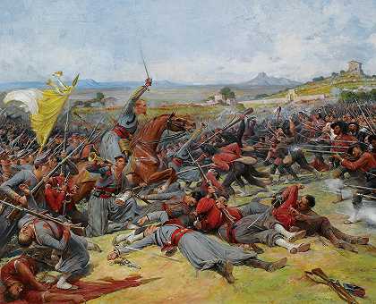 莱昂内尔·罗耶的《曼塔纳附近的战役》