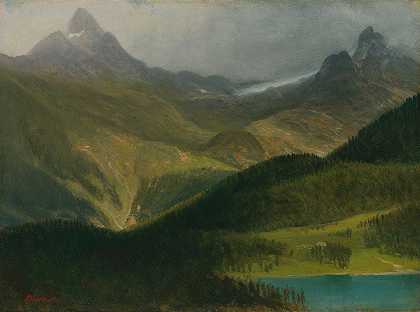 阿尔伯特·比尔斯塔特的《山地风景》