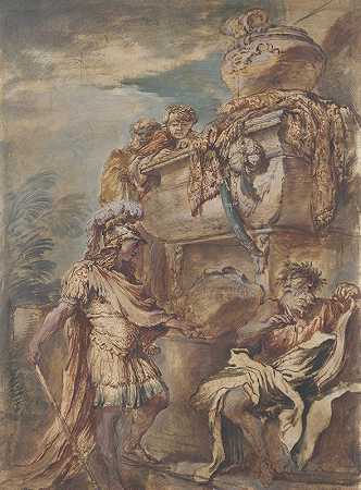 乔瓦尼·贝内德托·卡斯蒂格里奥内的《亚历山大在居鲁士墓》