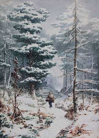 以利亚·沃尔顿的《红木，冬天》