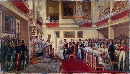 “利奥波德一世国王与奥尔良公主的婚礼