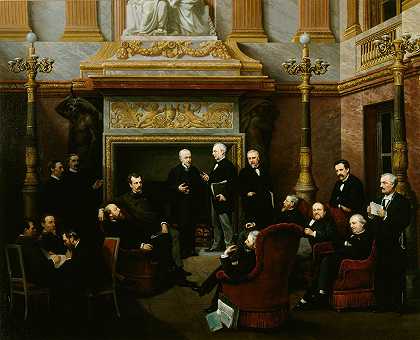 1876年在凡尔赛宫举行的国民议会吸烟室