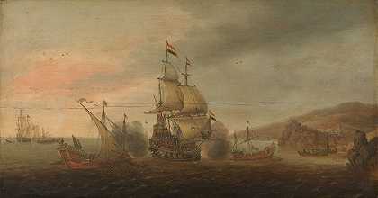 《荷兰人与西班牙战舰之间的海战》（Cornelis Bol著）