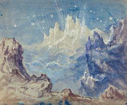 罗伯特·卡尼（Robert Caney）的《星空奇幻山景》