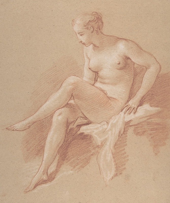 弗朗索瓦•布歇（François Boucher）的《坐着的裸体女性》