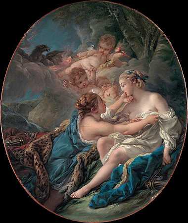 “朱庇特-弗朗索瓦•布歇的《戴安娜和卡利斯托的鬼魂》