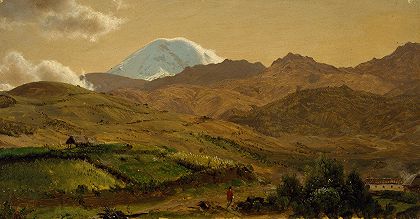 弗雷德里克·埃德温·丘奇的《厄瓜多尔奇姆博拉索山》