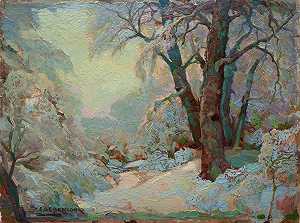 爱德华·艾森洛尔的《冬季风景》