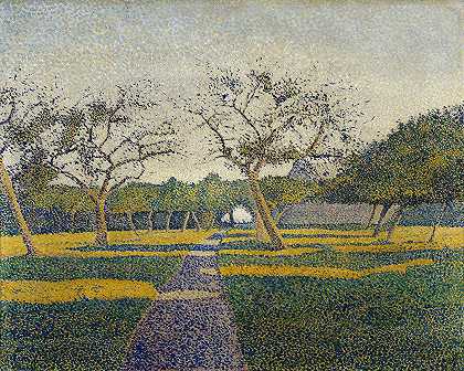 阿尔弗雷德·威廉·芬奇的《La Louvière的果园》