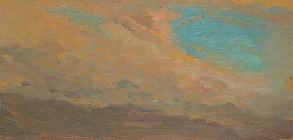 弗雷德里克·埃德温·丘奇的《山上的云天》