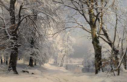 安德斯·安德森·伦德比的《冬天的森林》