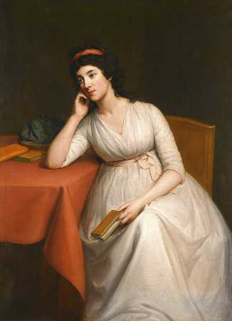 休·道格拉斯·汉密尔顿（Hugh Douglas Hamilton）的《一位女士的肖像，被认为是安特里姆伯爵夫人夏洛特·麦克唐纳（Charlotte Mcdonnell）》（1779-1835）