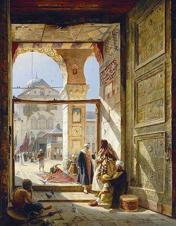 《大马士革倭马亚清真寺之门》