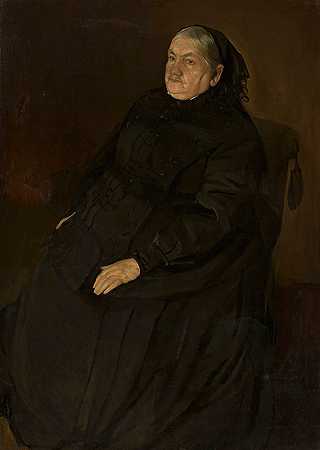 《伊扎贝拉·布托维特·安德泽伊科维奇肖像》，作者：康拉德·克尔兹·阿诺夫斯基（Konrad Krzyżanowski）