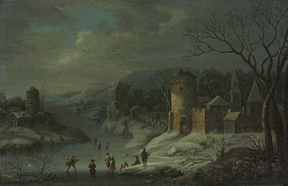 Jan Griffier的《冬季风景》