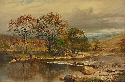 本杰明·威廉姆斯（Benjamin Williams Leader）的《鳟鱼溪——Llugwy上的秋天午后》