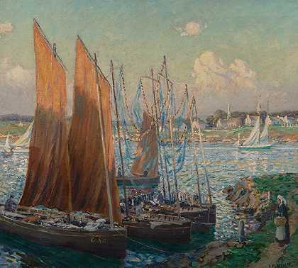 威尔逊·亨利·欧文的《海港夏日》