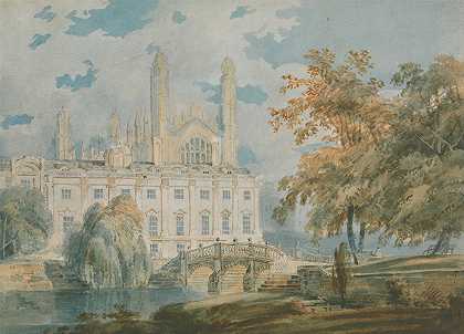 约瑟夫·马洛德·威廉·特纳（Joseph Mallord William Turner）的《剑桥大学克莱尔大厅和国王学院教堂》