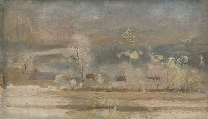 费迪南德·卡托纳的《冬季风景》