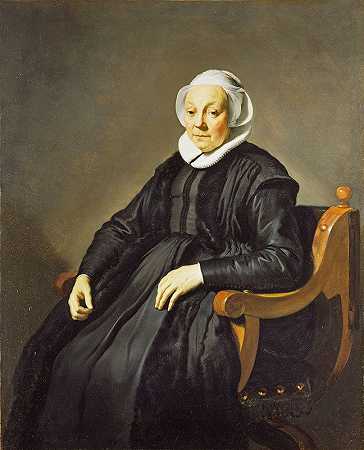 雅各布·阿德里安斯·巴克尔的《老年妇女肖像》