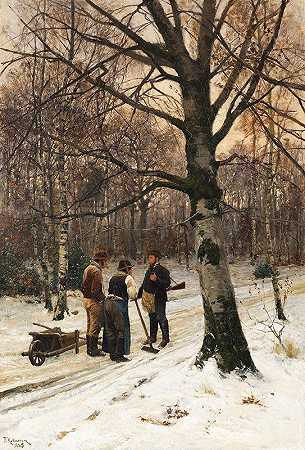 弗里德里希·卡尔莫根的《冬天的森林》
