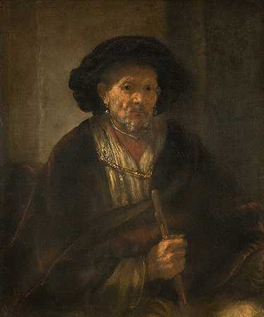 伦勃朗·范·里恩的《老人肖像》