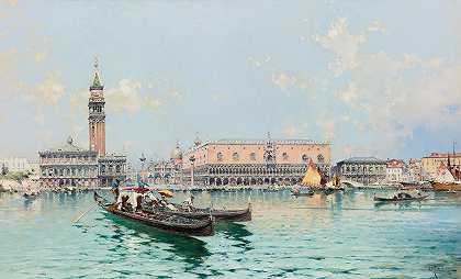 弗朗茨·理查德·翁特伯格的《威尼斯大运河》