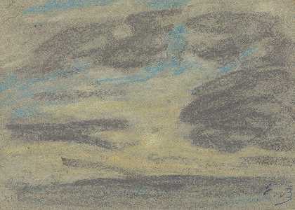 《海上的云》（Eugène Boudin）