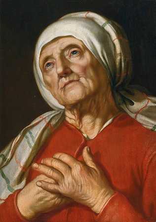 《亚伯拉罕·布鲁梅特追随者祈祷的女人肖像》