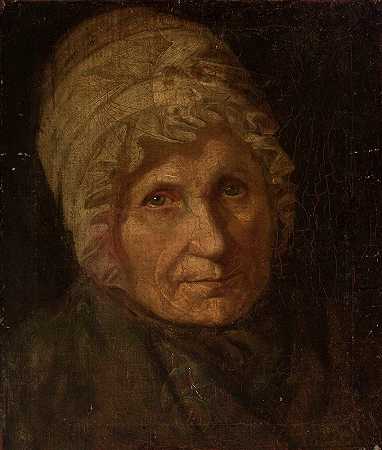 Józef Tadeusz Polkowski的《戴帽子的女人的肖像》