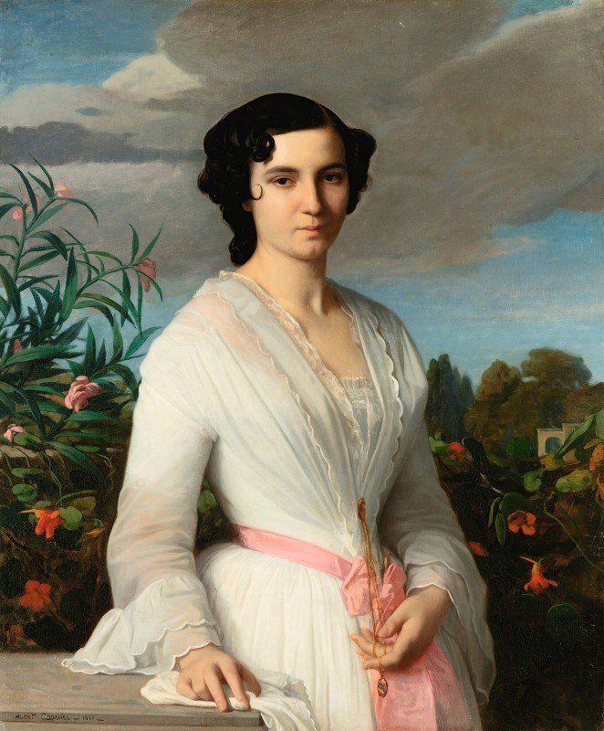 亚历山大·卡巴内尔的《路易丝·马雷斯小姐肖像》