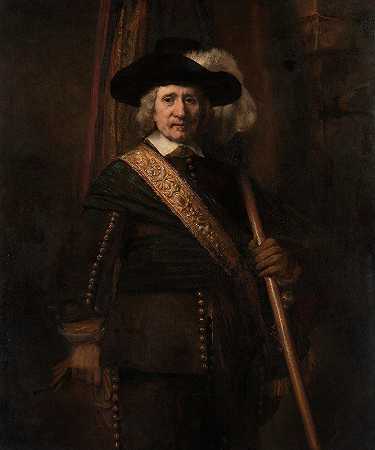 伦勃朗·范·里恩的《标准持有者》（Floris Soop，1604–1657）