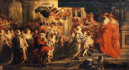 《玛丽·德·梅迪西斯加冕礼》，1610年5月13日，彼得·保罗·鲁本斯著