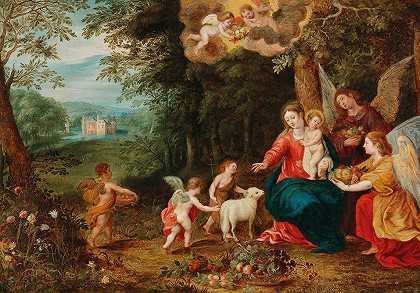 扬·范·巴伦（Jan van Balen）的《圣婴圣约翰和天使的神圣家庭》（The Holy Family）