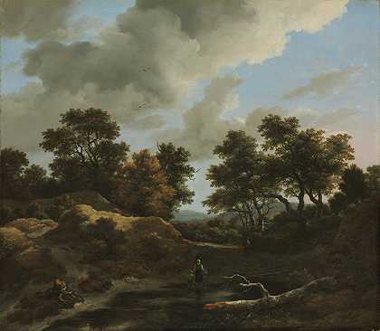 雅各布·范·鲁伊斯代尔的《森林与丘陵风景》