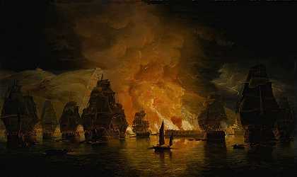 托马斯·鲁尼的《阿尔及尔的轰炸》，1816年8月27日