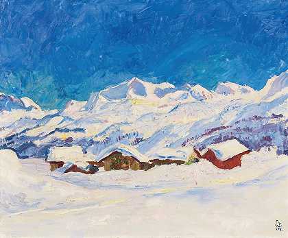 乔瓦尼·贾科梅蒂的《马洛哈附近的冬季风景》