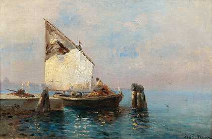 莱昂蒂娜·冯·利特罗的海上绘画