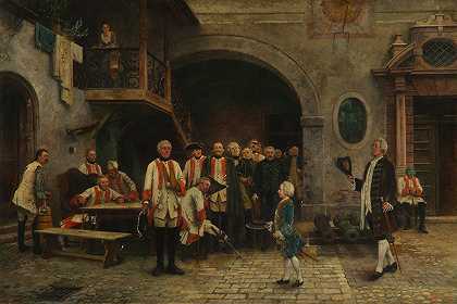加布里埃尔·冯·哈克尔《皇帝约瑟夫二世在维也纳的残疾儿童》